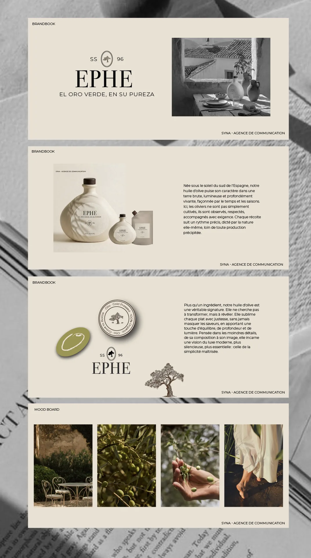 Planche brandbook EPHE autour des details de marque