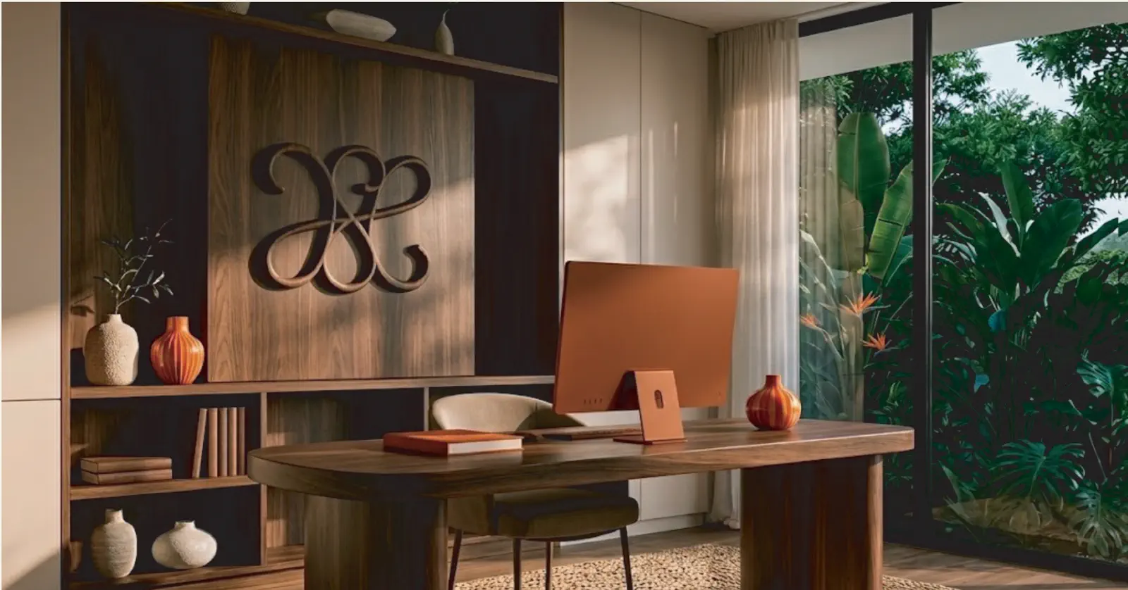 Interieur editorial baigne de lumiere pour evoquer un site fluide, clair et immersif